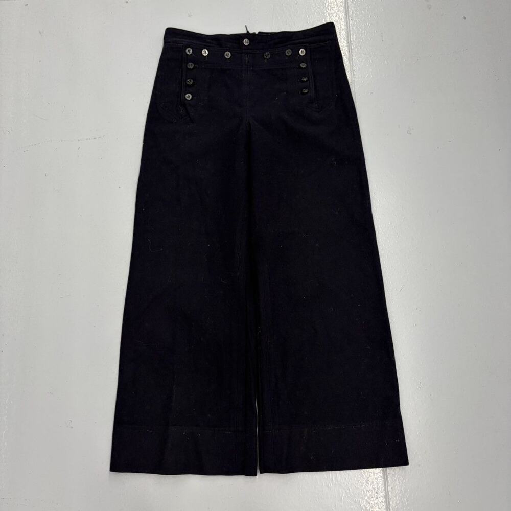 Vintage WW2 US Navy 13-Button Wool Sailor Pants 33x29